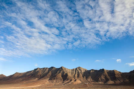 Fantastic view of mountains range and sky. Canary Islands, Spain. Travel destination. Nature backgroundの写真素材