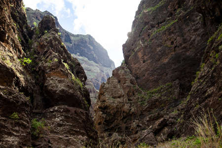Scenic mountains landscape of Masca Gorge, Tenerife, Canary Islands. Nature backgroundの写真素材