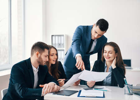 Business people meeting discussion concept