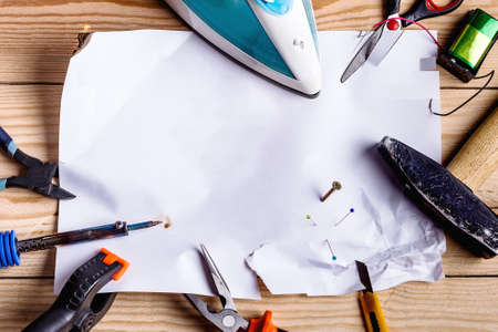 Uncover The Facts appearing behind torn brown paper.
