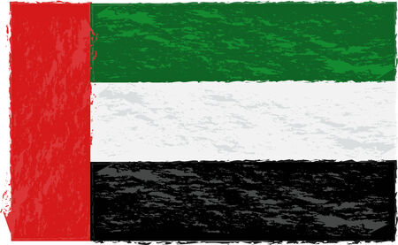 Vector illustration of United Arab Emirates flagのイラスト素材