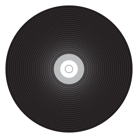 Vector illustration of vinyl recordのイラスト素材