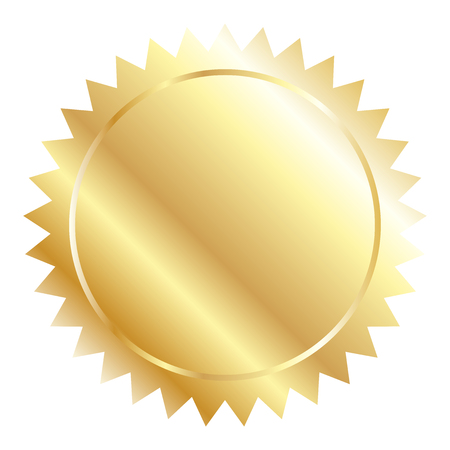 Vector illustration of gold sealのイラスト素材