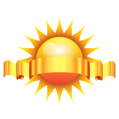 Vector illustration of sunのイラスト素材