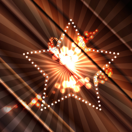 Vector illustration of Brown starのイラスト素材