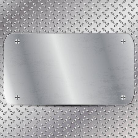 Vector illustration of Metal boardのイラスト素材