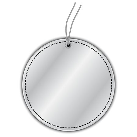 Vector illustration of silver Labelのイラスト素材