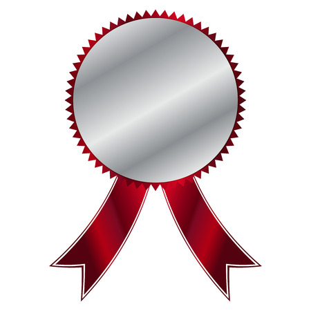 Vector illustration of Silver Labelのイラスト素材