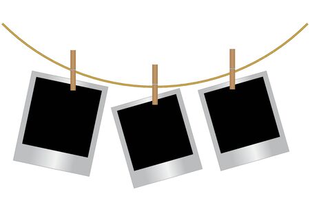 Vector illustration of set photosのイラスト素材