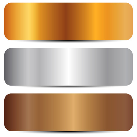 Vector illustration of metal texturesのイラスト素材