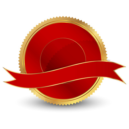 Vector illustration of gold sealのイラスト素材