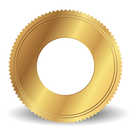 Vector illustration of Gold circleのイラスト素材