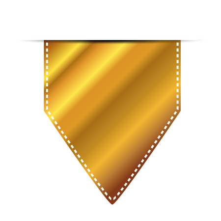 Vector illustration of Gold Labelのイラスト素材