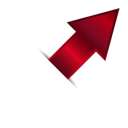 Vector illustration of red arrowのイラスト素材