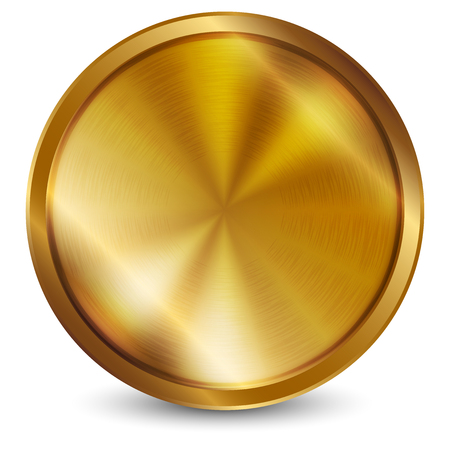 Vector illustration of gold sealの写真素材