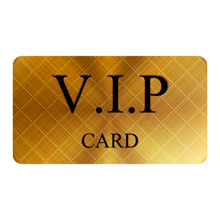 Vector illustration of gold vip cardのイラスト素材