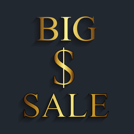 Vector illustration of big saleのイラスト素材