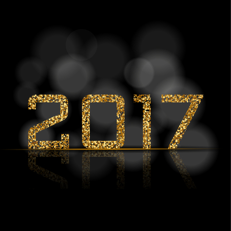 Happy New Year goldのイラスト素材