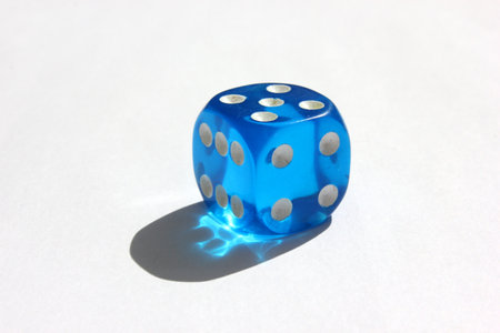 Plastic Dice for gamblingの写真素材