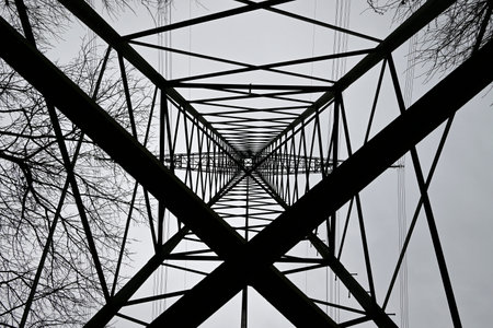 Power Pylon Network in Hamburg, Germany