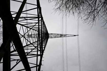 Power Pylon Network in Hamburg, Germany