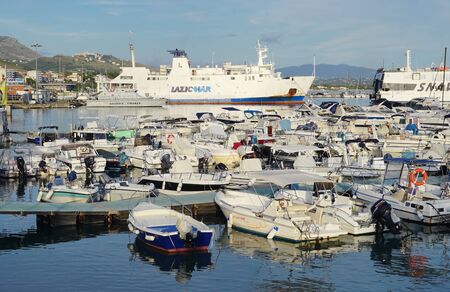 View of the city of Gaeta. The region of Lazio. Italy.のeditorial素材