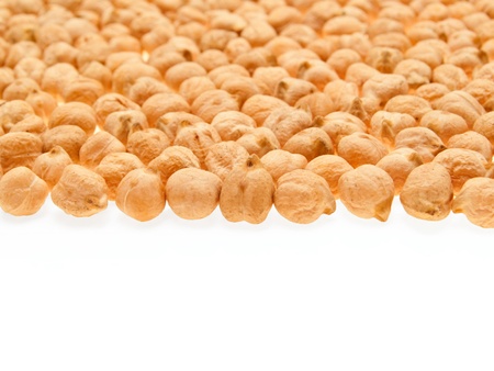 The texture of the peas  Isolated on white の写真素材