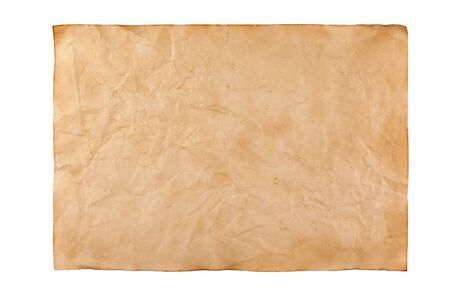 Craft paper on a white background, isolateの写真素材