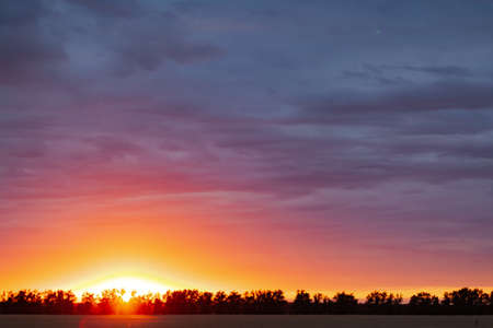 dark blue-red sky and sunset, use as a background or texture