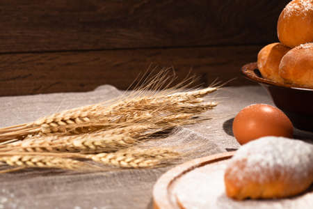 homemade baking postcard, copy space, use as background
