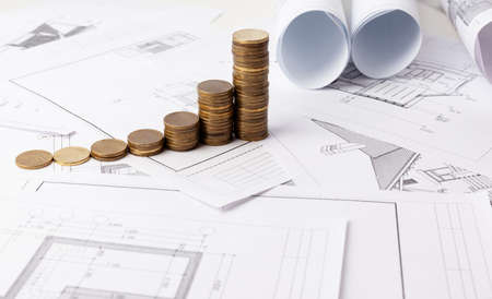 rising design prices, rising construction prices. Copy space