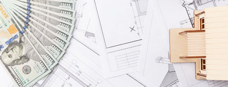 Construction mortgage, mortgage lending, mortgage cost calculationの写真素材