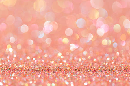 sparkles of rose glitter abstract background. Copy spaceの写真素材