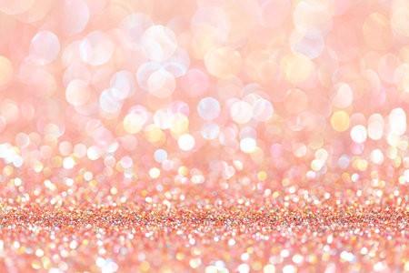 sparkles of rose glitter abstract background. Copy spaceの写真素材