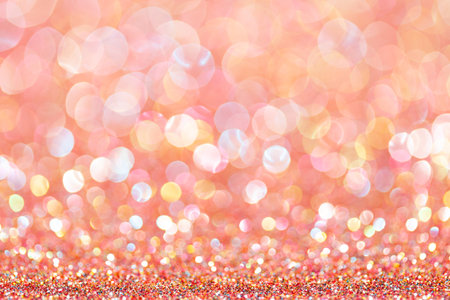 sparkles of rose glitter abstract background. Copy spaceの写真素材