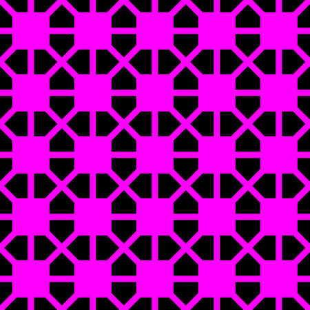 Seamless pattern of black and pink squares
