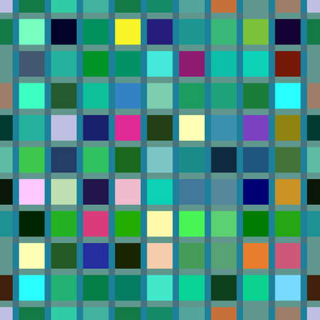 Seamless pattern of small multicolor squares