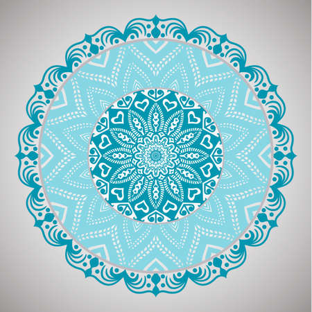 Beautiful Decorative Mandala. Ethnic decorative elements. Roundのイラスト素材