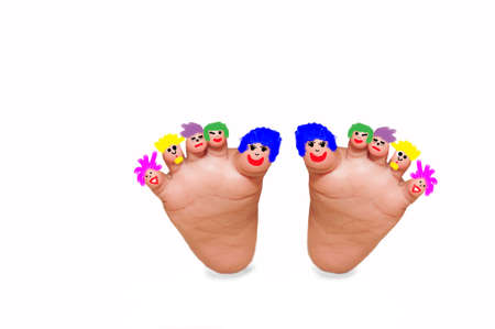 Happy feetの写真素材