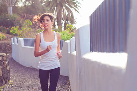 Young woman runningの写真素材