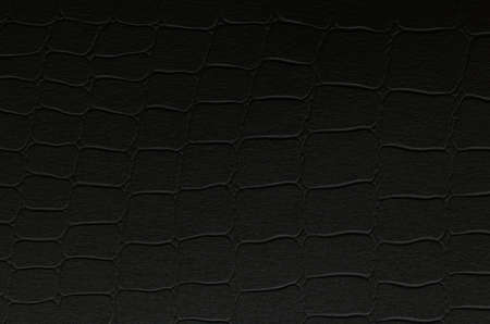Crocodile skin black leather texture background