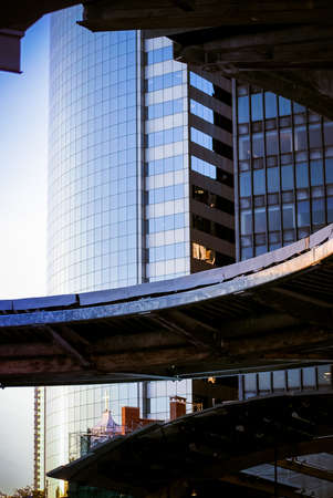 conceptual view of the skyscraperの写真素材