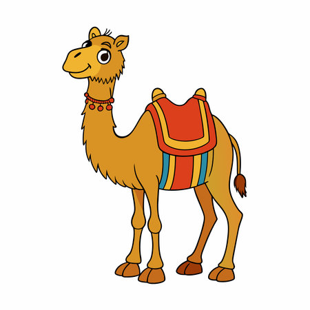 camel animal cartoon icon vector illustration design graphic vector illustration graphic designのイラスト素材