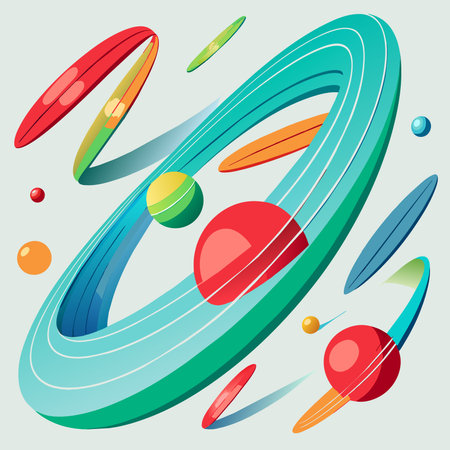 Planets in space. Vector illustration of a set of planets.のイラスト素材