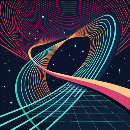 Abstract background with lines and space. Vector illustration. Eps 10.のイラスト素材