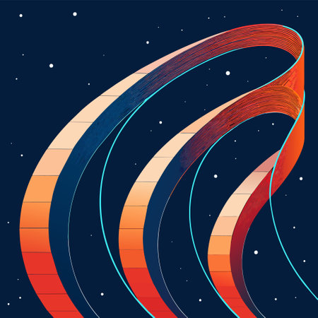 abstract background with space and stars, vector illustration, eps10のイラスト素材