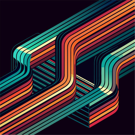 Abstract background with stripes and lines. Vector illustration. Eps 10.