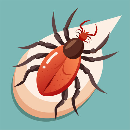 Mite icon. Flat illustration of mite vector icon for web designのイラスト素材