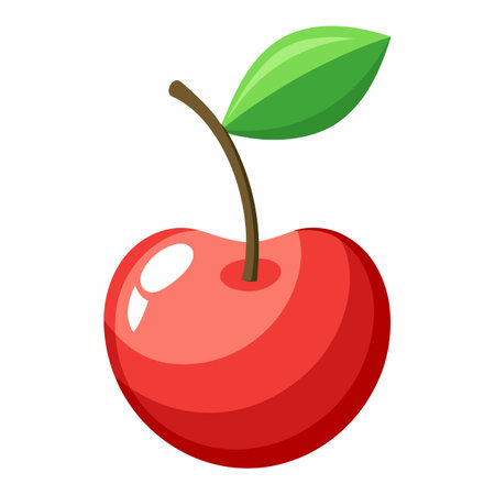 Cherry icon. Cartoon illustration of cherry vector icon for web designのイラスト素材