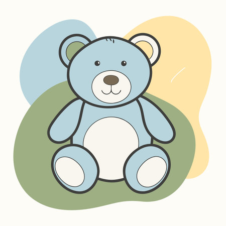 cute teddy bear design, vector illustration eps10 graphicのイラスト素材